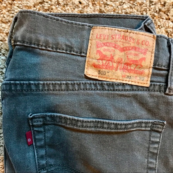 levi's 510 skinny grey